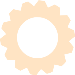 256x256 Bisque Gear Icon