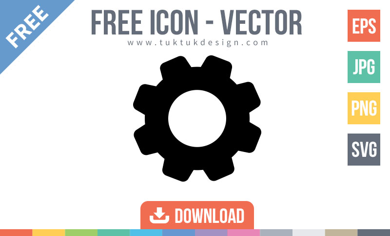 800x486 Gear Icon Symbol Free Vector Image