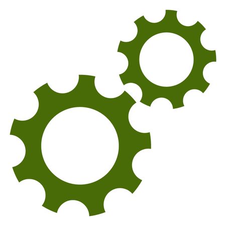450x450 Vector Illustration With Green Gear Icon Freestock Icons