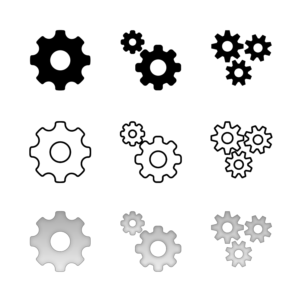 1000x1000 Free Cog Gear Icon