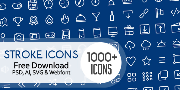 597x298 Free Outline Stroke Icons For Designers Icons Graphic