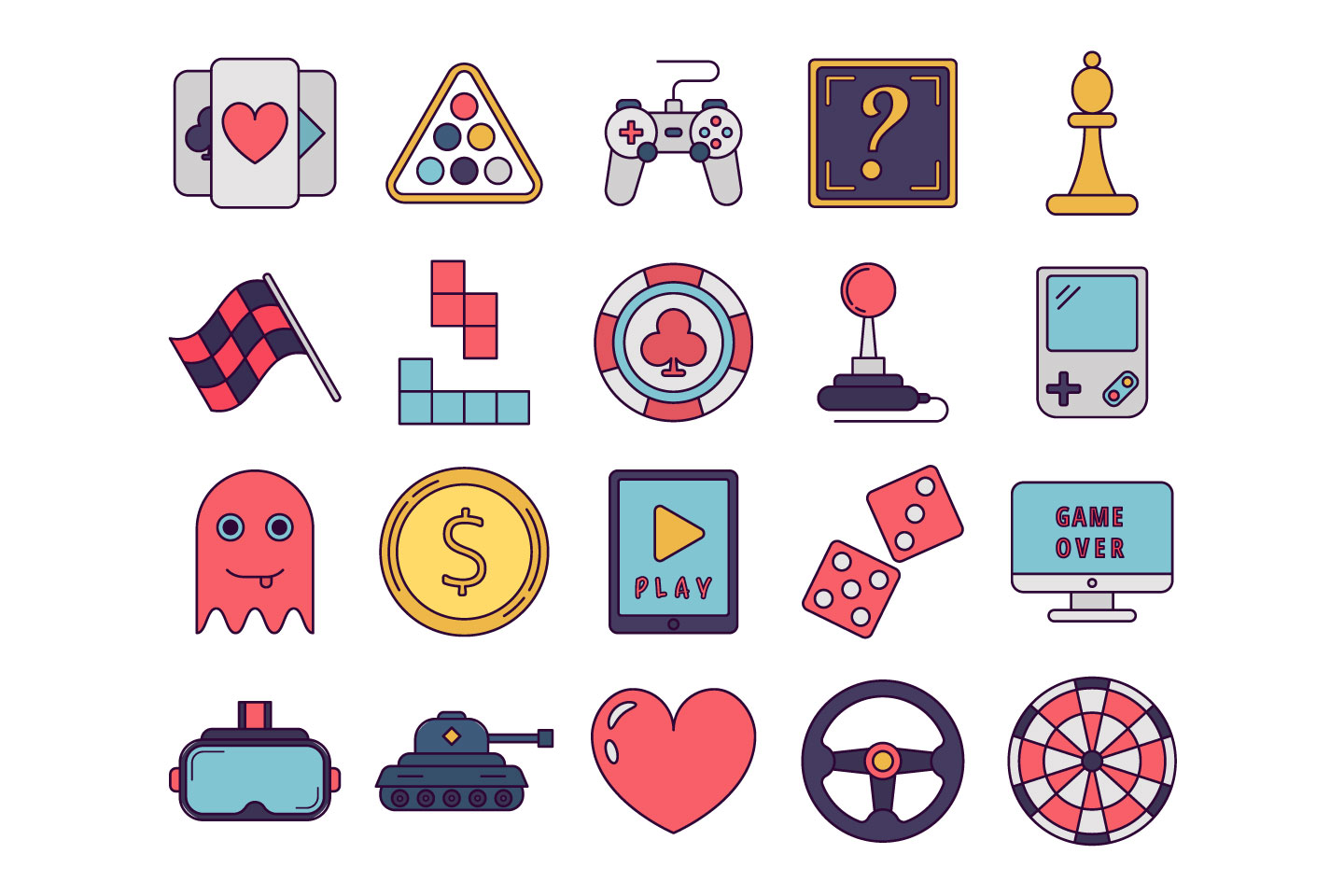 1440x960 Game Vector Free Icon Set