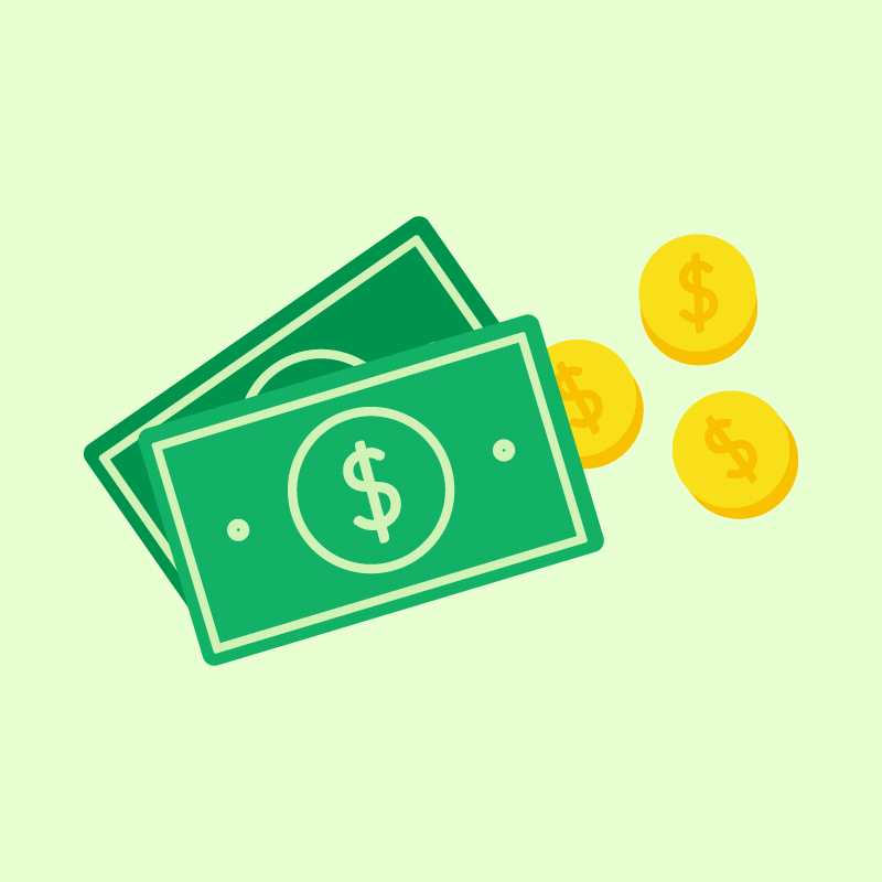 800x800 Money Icon Design Free Vector