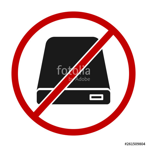 500x500 No Hdd Icon Or Stop Using Hdd Sign Hdd Icon Computer Memory