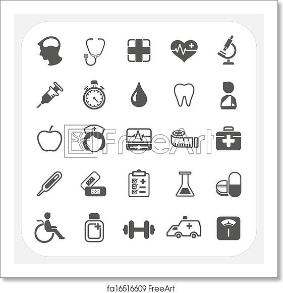 Free Art Print Of Medical And Health Icons Set Medical And Health 561x581 Free Art Print Of Medical And Health Icons Set Medical And Health