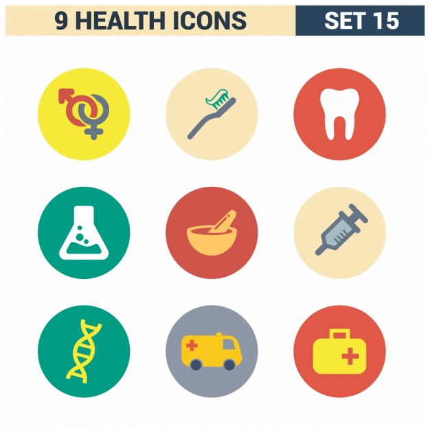 Health Care Icon Set Vector Free Download 626x626 Health Care Icon Set Vector Free Download