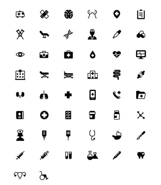 550x630 Free Medical And Health Icon Sets Ginva