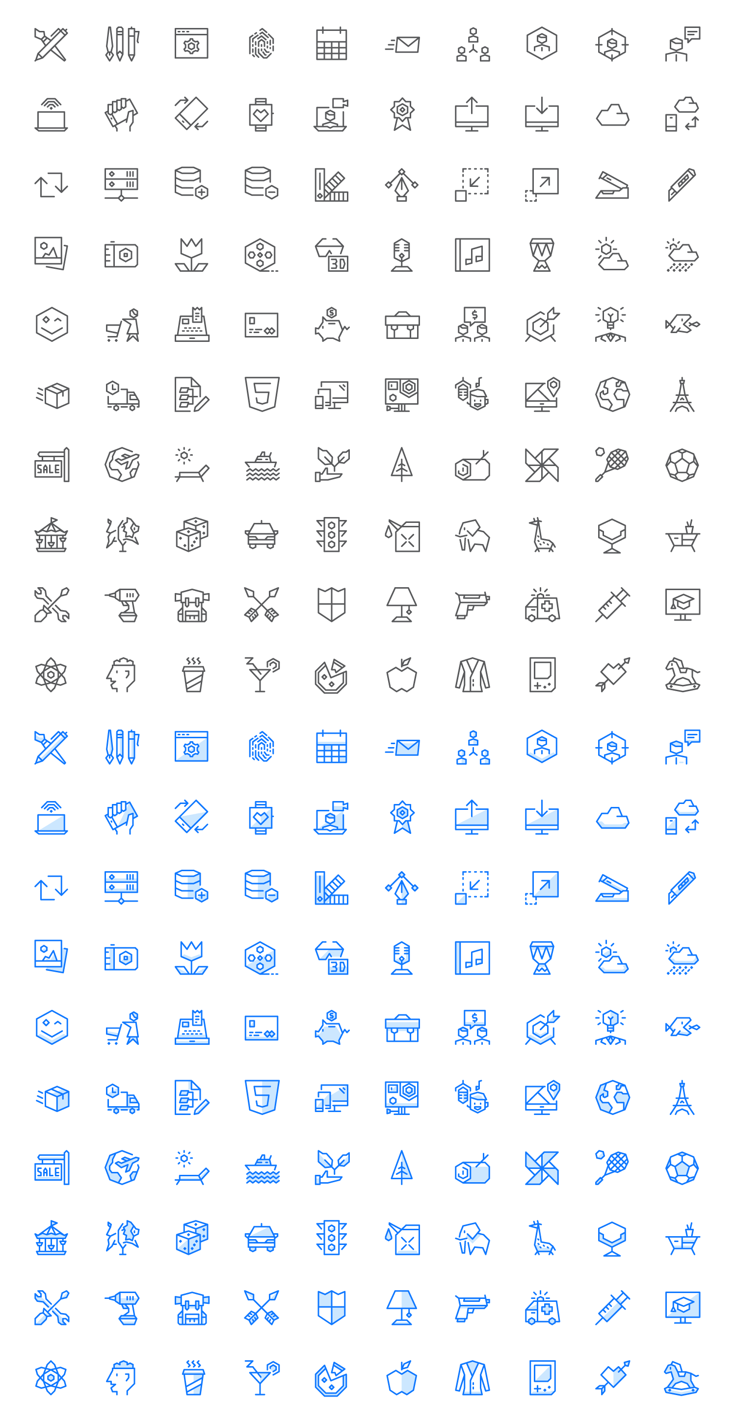 1500x2905 Free Geometric Ui Icons With A Fresh And Futuristic Twist