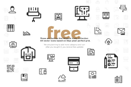 420x280 Essential Minimal Icons Free Design Resources