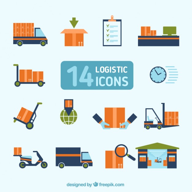 626x626 Logistic Icons Collection Free Vector Free Icon Packs Ui Download