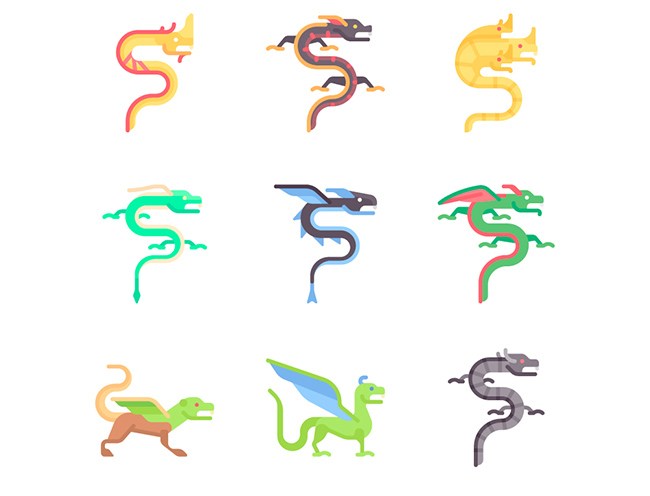 650x496 Ultimate Dragon Icon Collection Free Vectors Creative Nerds