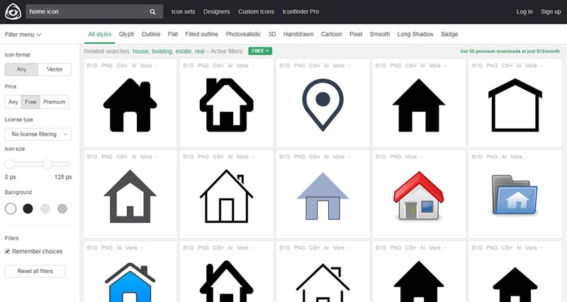 800x427 Free Icon Finder