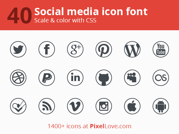 590x443 Free Icon Font Of Social Media Icons