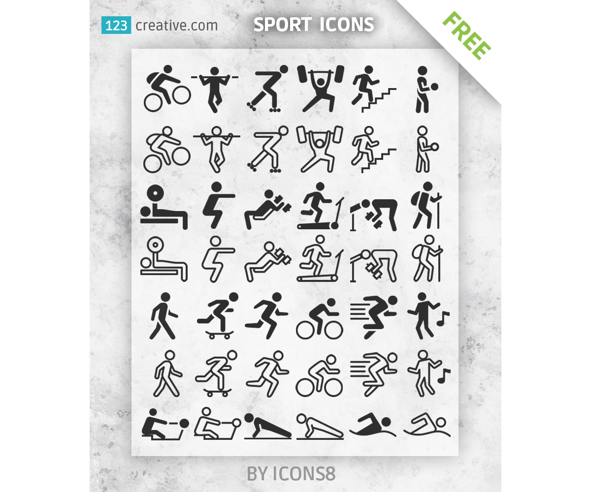 1200x1000 Free Sport Icons Silhouettes For Download
