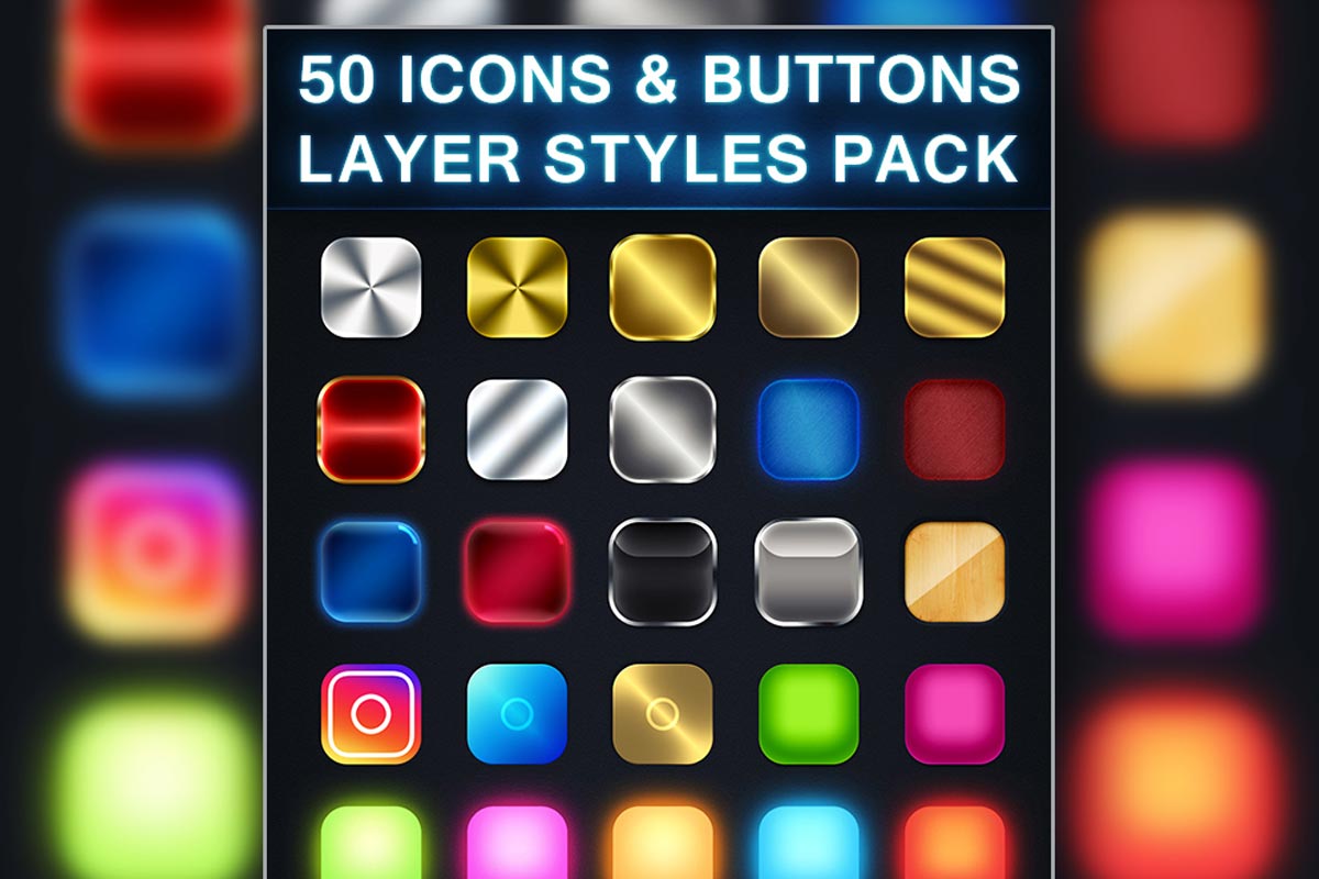 1200x800 Free Photoshop Icon Styles Pack