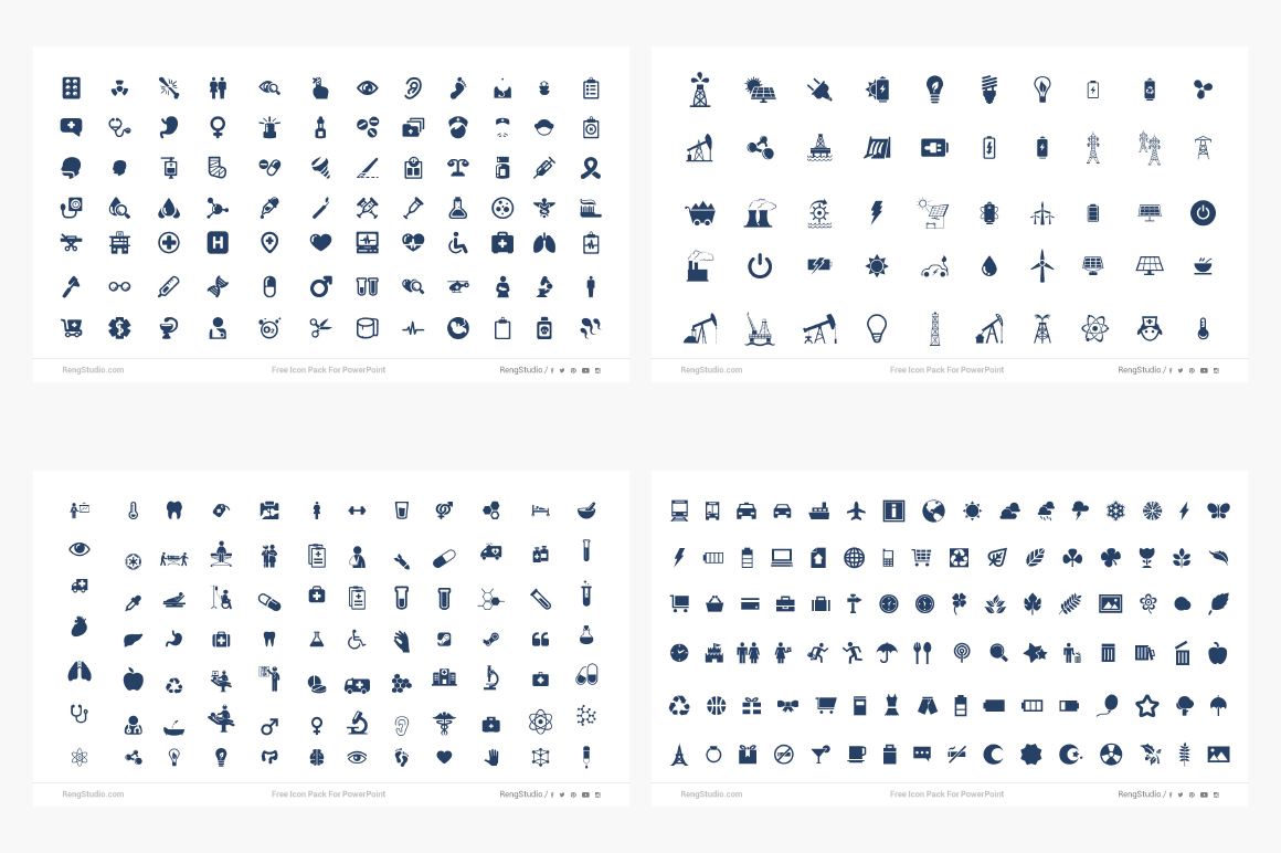 1160x772 Free Icon Pack For Powerpoint