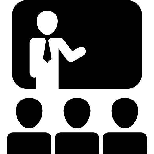 512x512 Audience In Presentation Of Business Icons Free Download