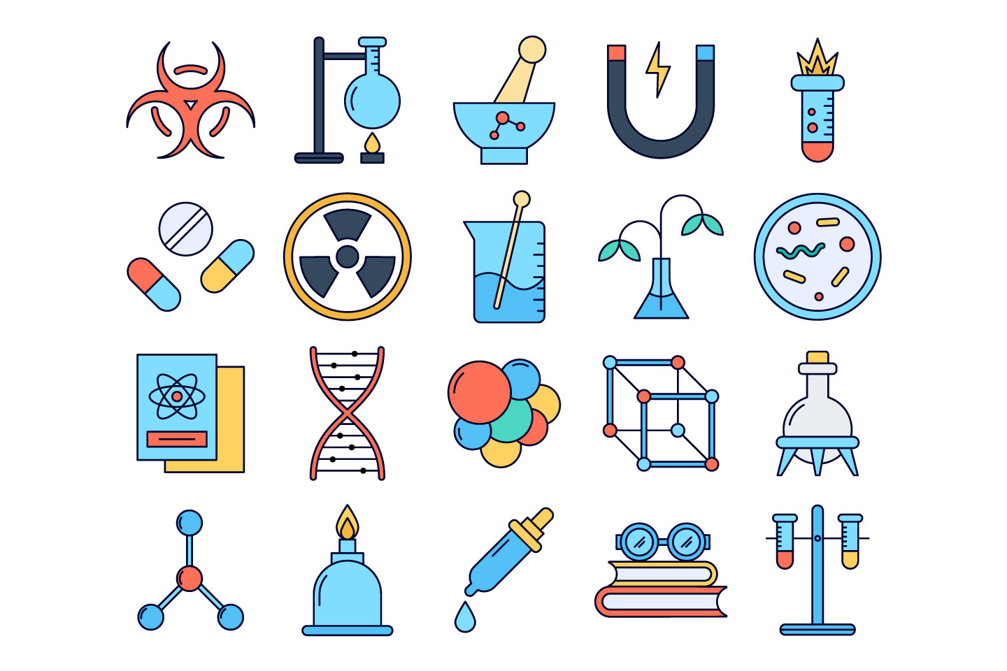 Science Vector Free Icon Set 1440x960 Science Vector Free Icon Set