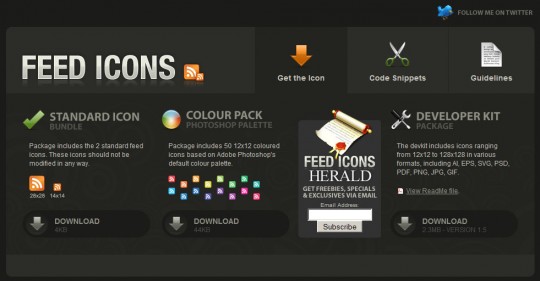 540x281 Free Feed Icons Download + Feed Icon Generator