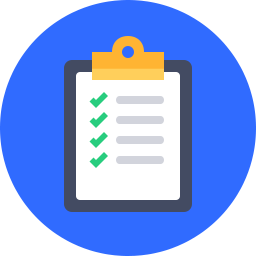 256x256 Clipboard List Icon Flat