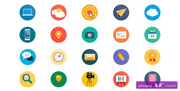 590x300 Animated Icons Free After Effects Templates After Effects