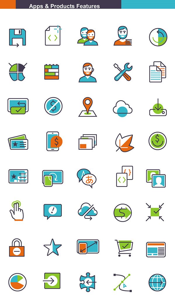 600x1020 Cool Free Icons Sets