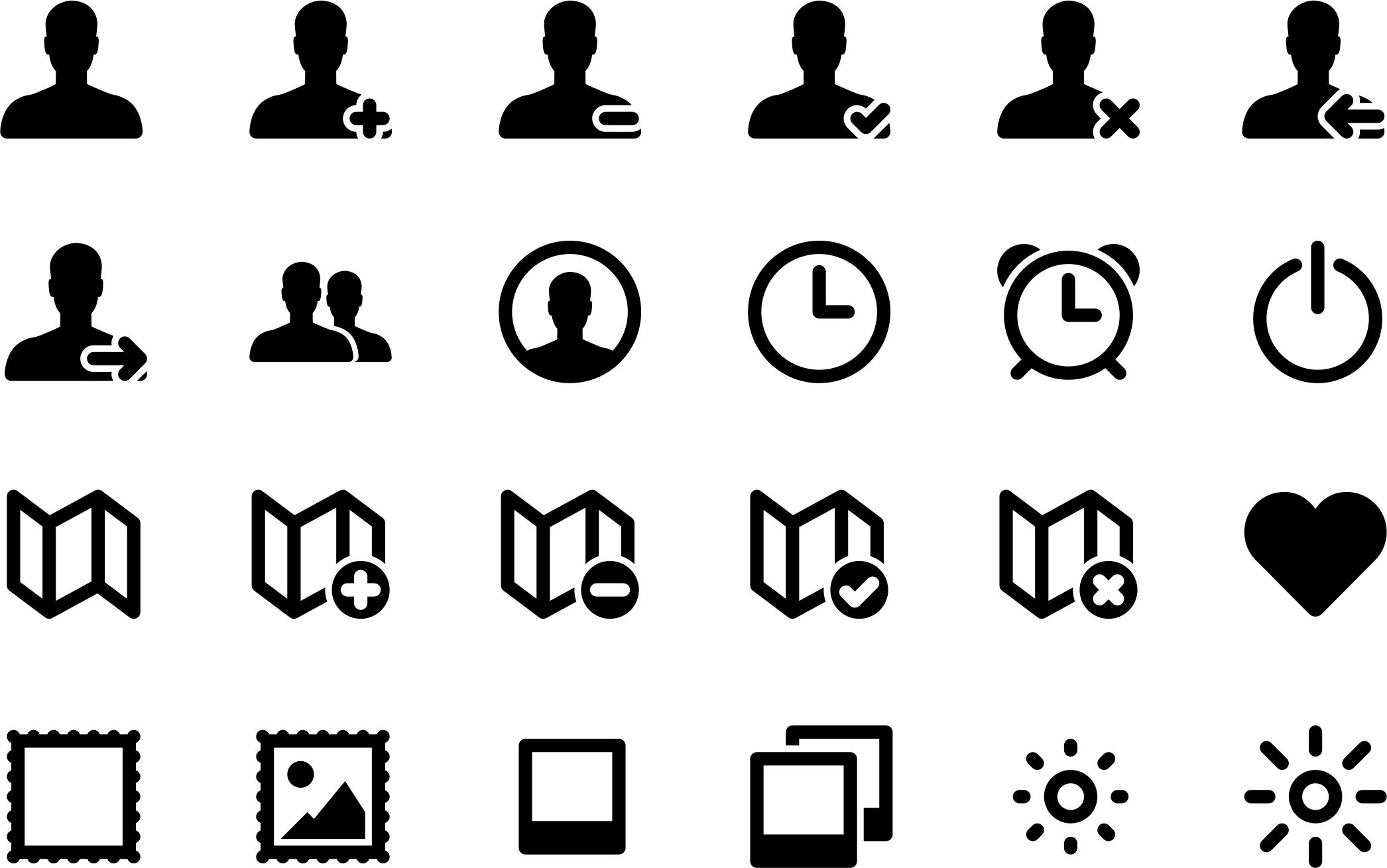 2092x1309 Simple Black Icon Set Icons Png