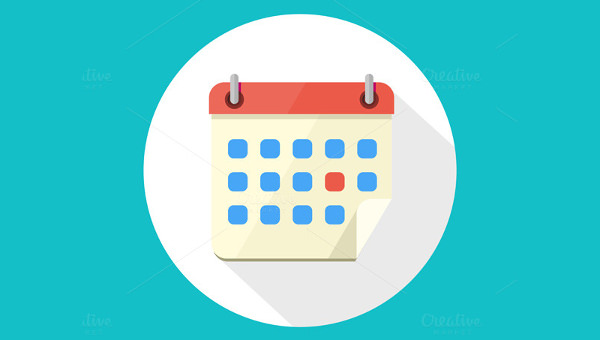 600x340 Calendar Icons Free Png, Vector Format Download