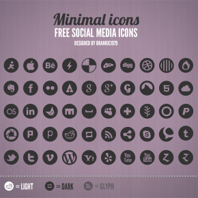 290x290 Free Social Media Icon Set Premium Web Templates