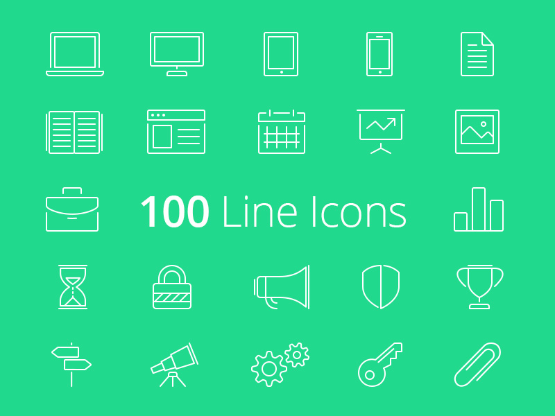 Free Line Icons 800x600 Free Line Icons