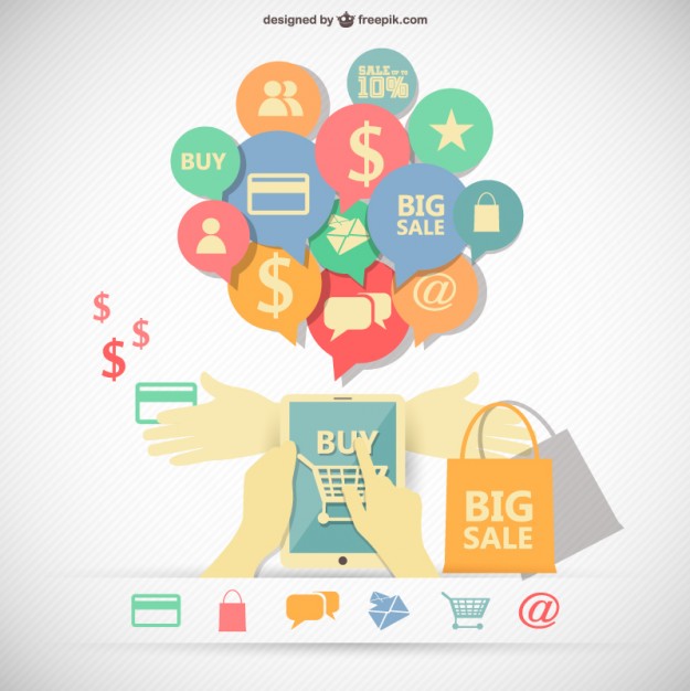 625x626 Shopping Infographic With Bags And Icons Vector Free Download