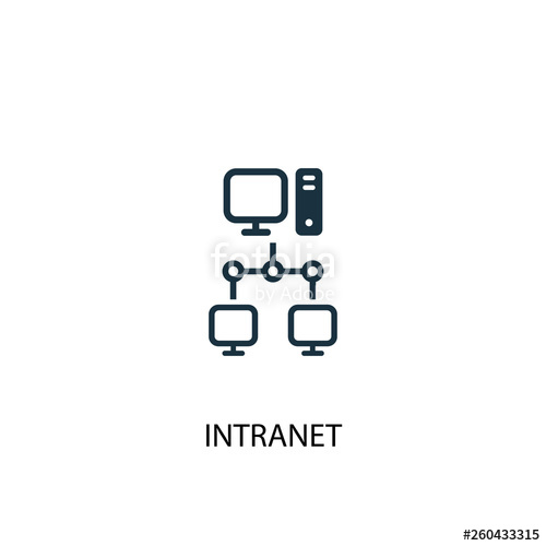 500x500 Intranet Icon Simple Element Illustration Intranet Concept