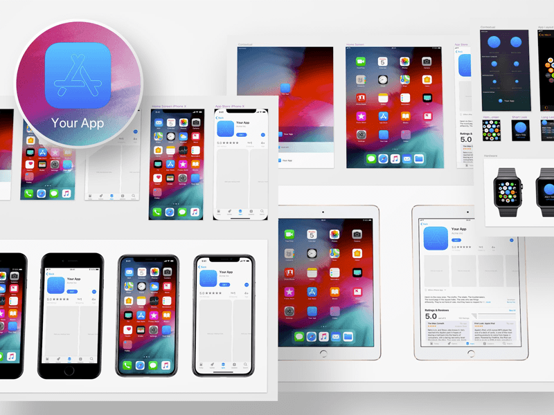 800x600 Ios App Icon Template Sketch Freebie