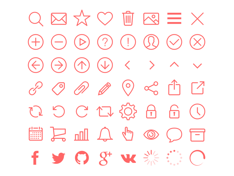 800x600 Free Set Of Line Icons, Evil Icons Sketch Freebie