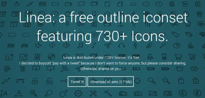 700x335 Free Line Icon Sets And Icon Fonts For Apps And Websites