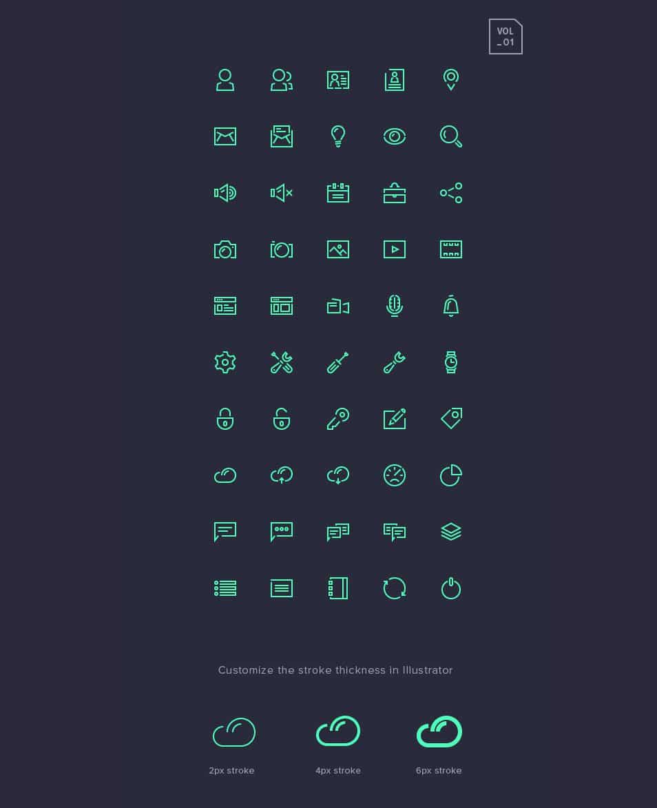 954x1173 Ultimate Collection Of Free Line Icon Sets Css Author