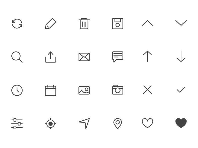 800x600 Minimal Line Icon Set Sketch Freebie