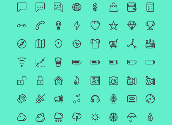 550x400 Free High Quality Line Style Icon