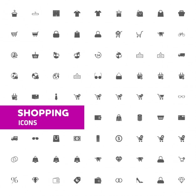 626x626 Shopping Icons Vector Free Download