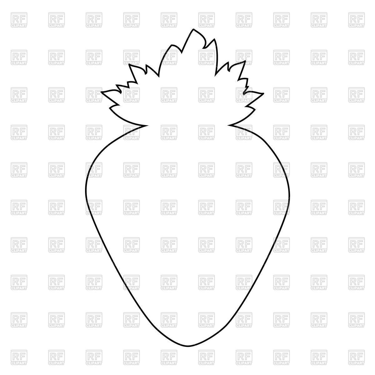 1200x1200 The Strawberry Line Icon Vector Image Of Silhouettes, Outlines