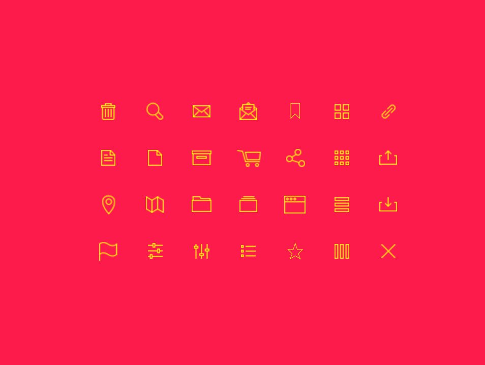 954x718 Ultimate Collection Of Free Line Icon Sets Css Author