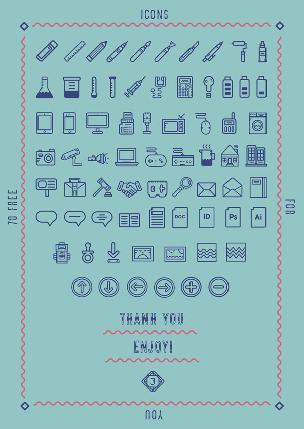 600x847 Free Vector Line Icons Graphic Hive