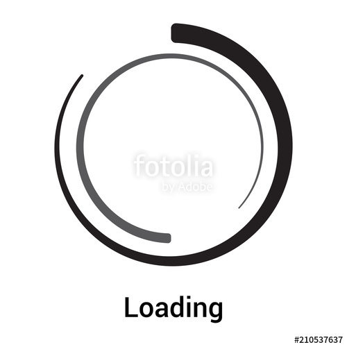 500x500 Loading Icon Vector Sign And Symbol Isolated On White Background