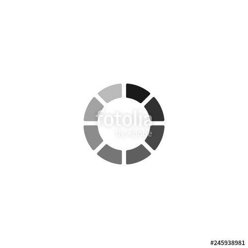 500x500 Loading Icon Vector Illustration Flat Design Stock Image