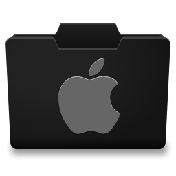 256x256 Black Grey Mac Icon