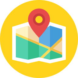 256x256 Location Map Icon Flat