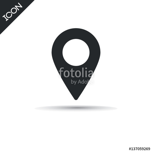 500x500 Map Marker Icon Stock Image And Royalty Free Vector
