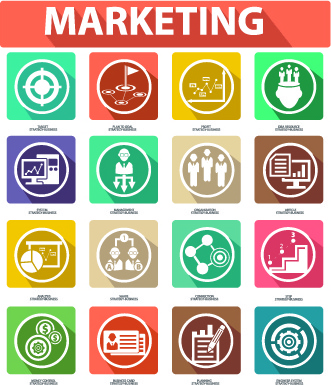 331x385 Different Marketing Icons Vector Free Vector In Encapsulated