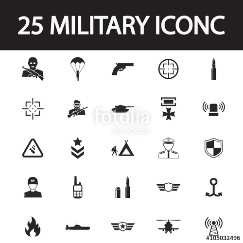 Military Icon Set Stock Image And Royalty Free Vector 500x500 Military Icon Set Stock Image And Royalty Free Vector