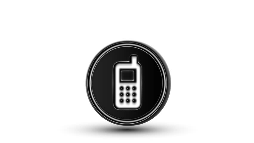 852x480 Mobile Icon On The Counter Stock Footage Video